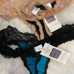 Size Medium Hanky Panky thongs. Super stretchy butter lace.